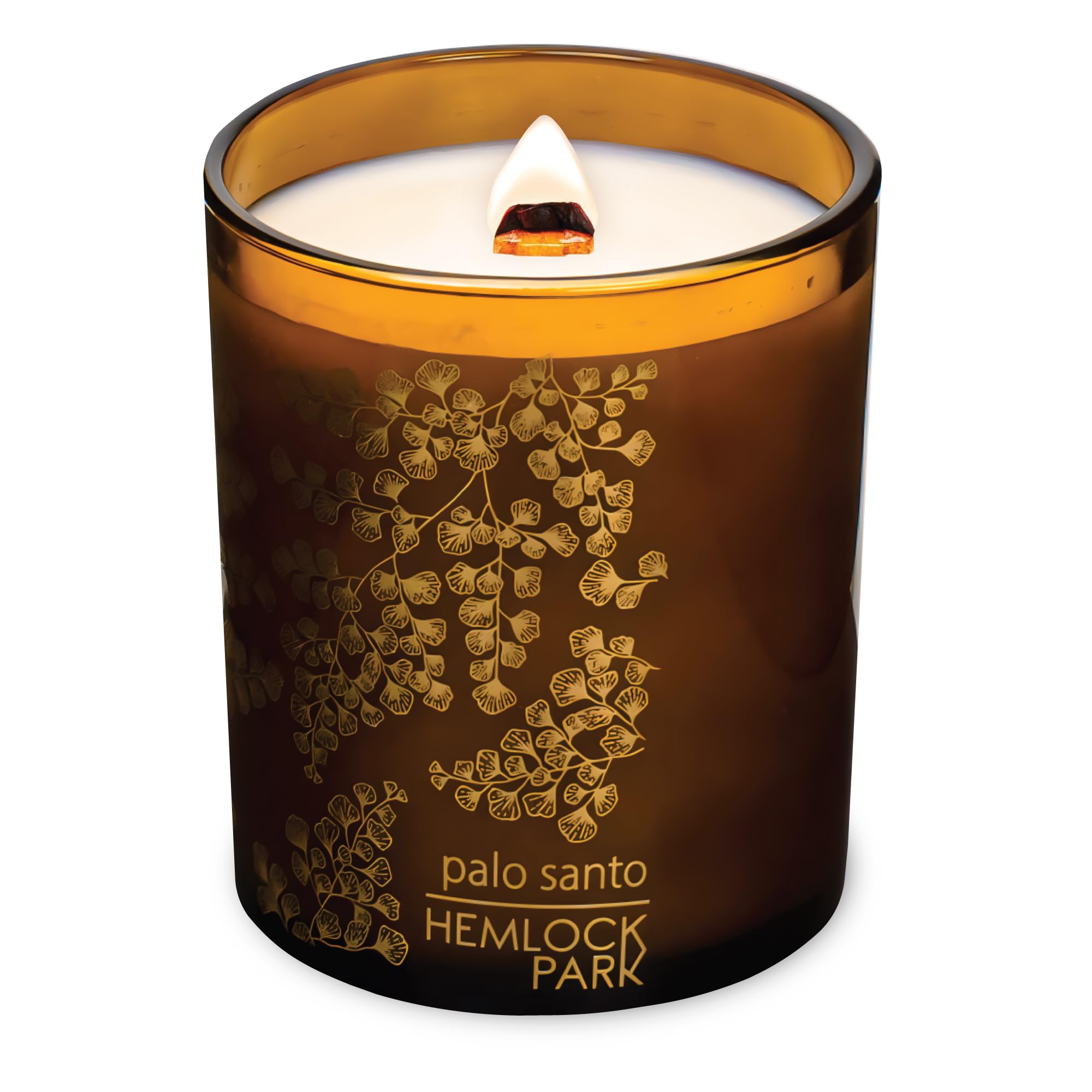 Hemlock Park natural coconut wax candle highlights a clean burn and minimalist design.