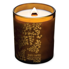 Hemlock Park natural coconut wax candle highlights a clean burn and minimalist design.