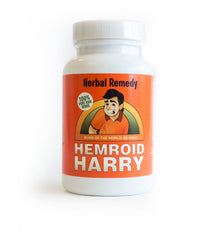 Hemroid Harry's Herbal Remedy bottle with capsules for daily natural support.