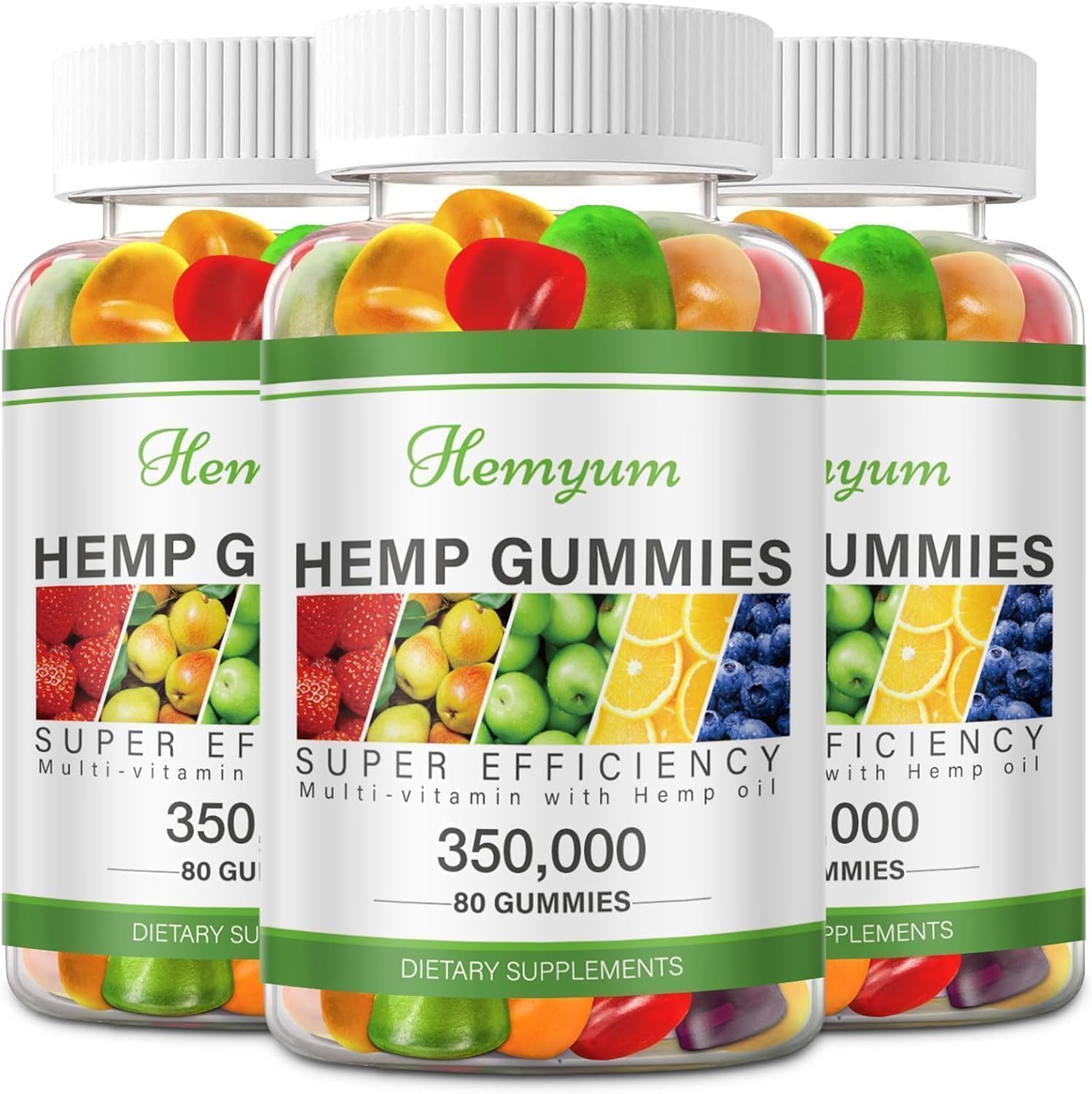 Hemyum Hemp Gummies pack front, a nightly wellness option