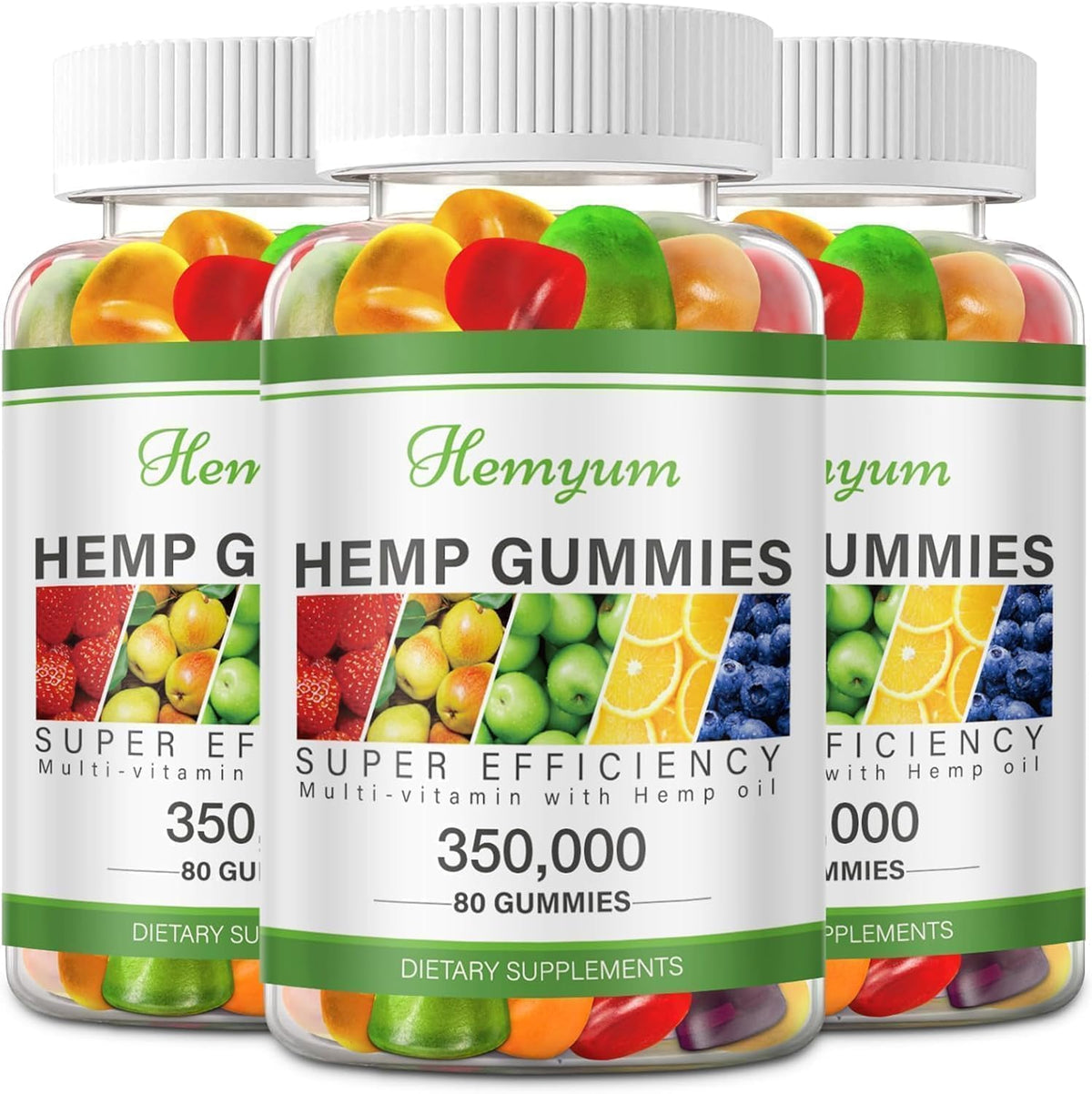 Hemyum Hemp Gummies pack front, a nightly wellness option