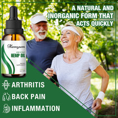 Hemyum hemp oil drops bottle with pour top for easy dosing