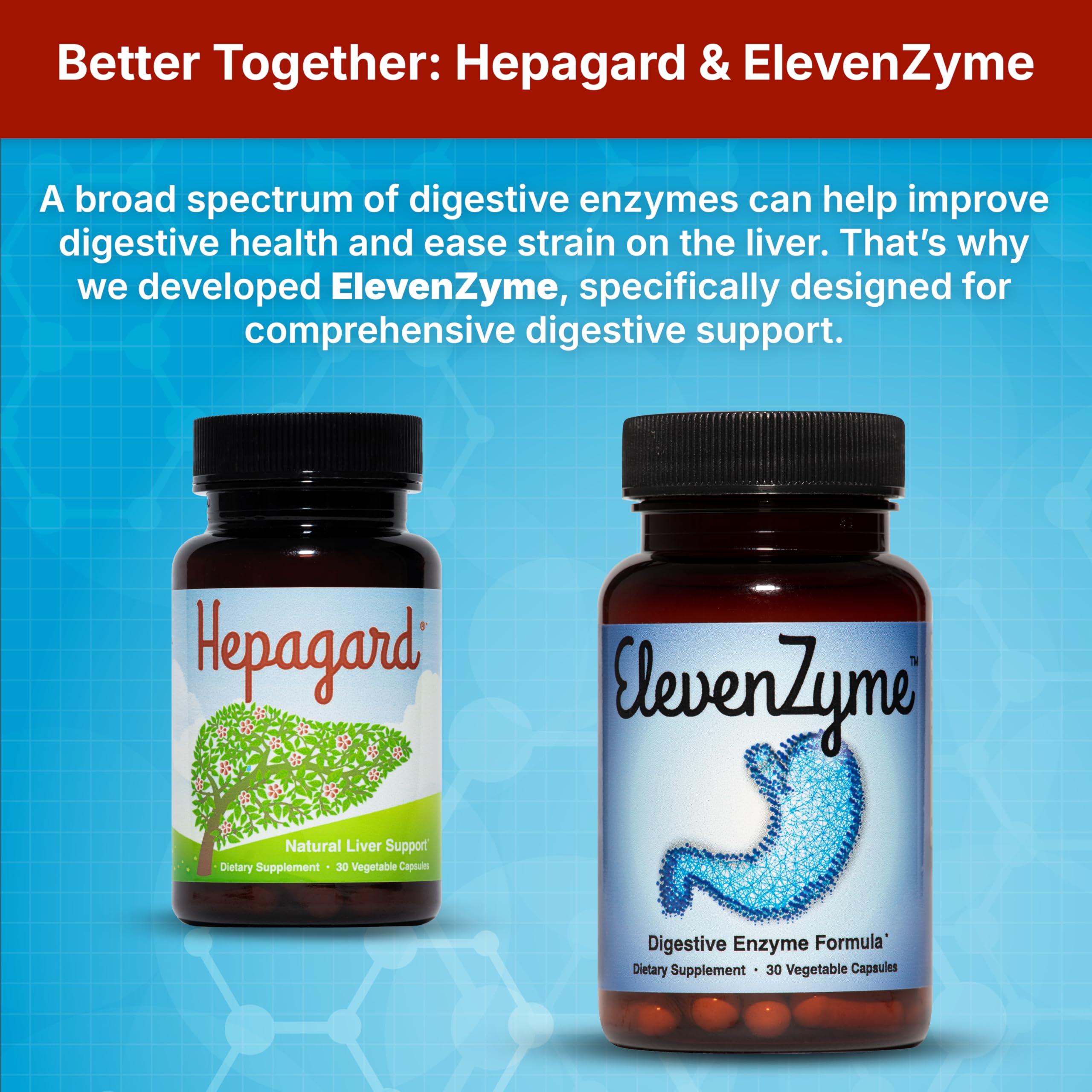 Hepagard packaging with lifestyle scene encourages routine liver care.