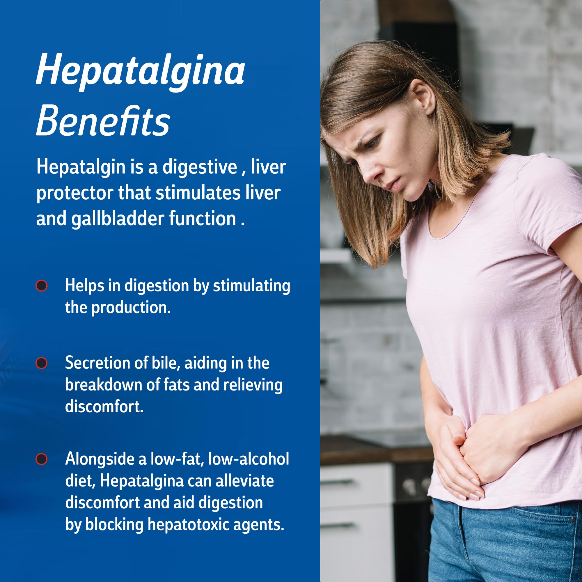 Hepatalgina boldo herbal formula offers gentle digestive balance.