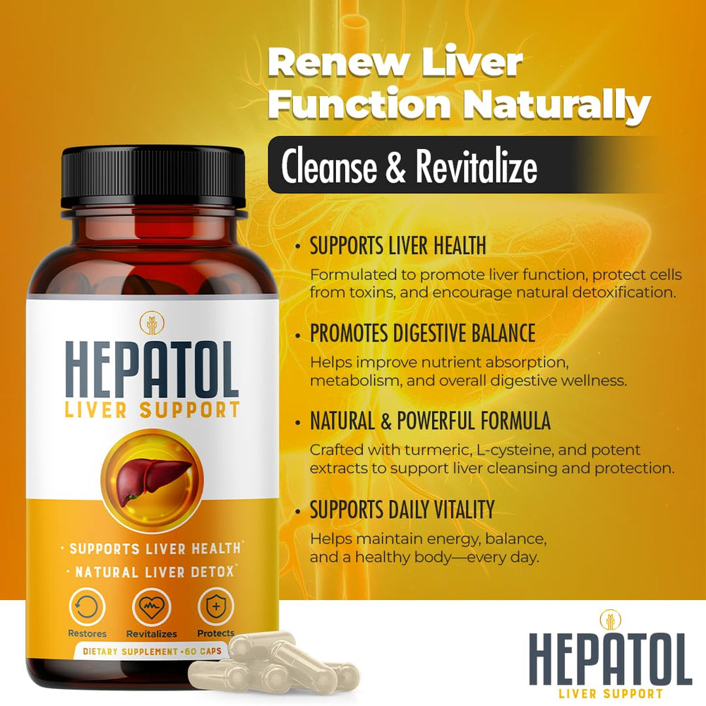 Hepatol herbal blend ingredients shown for digestion support