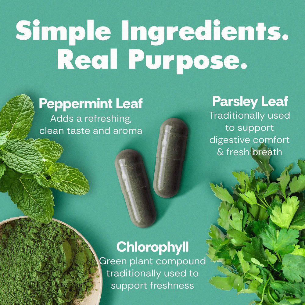 Her Fantasy Box Body Magic vegan capsules closeup shows clean, toxin-free ingredients
