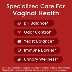 HerAuré lactobacillus capsules close-up highlighting vaginal flora support.