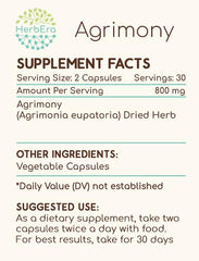HerbEra Agrimony dried herb package, showcasing premium sourcing and quality.