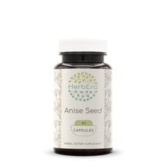 HerbEra Anise Seed 60 Capsules bottle shows premium capsules for daily routines.