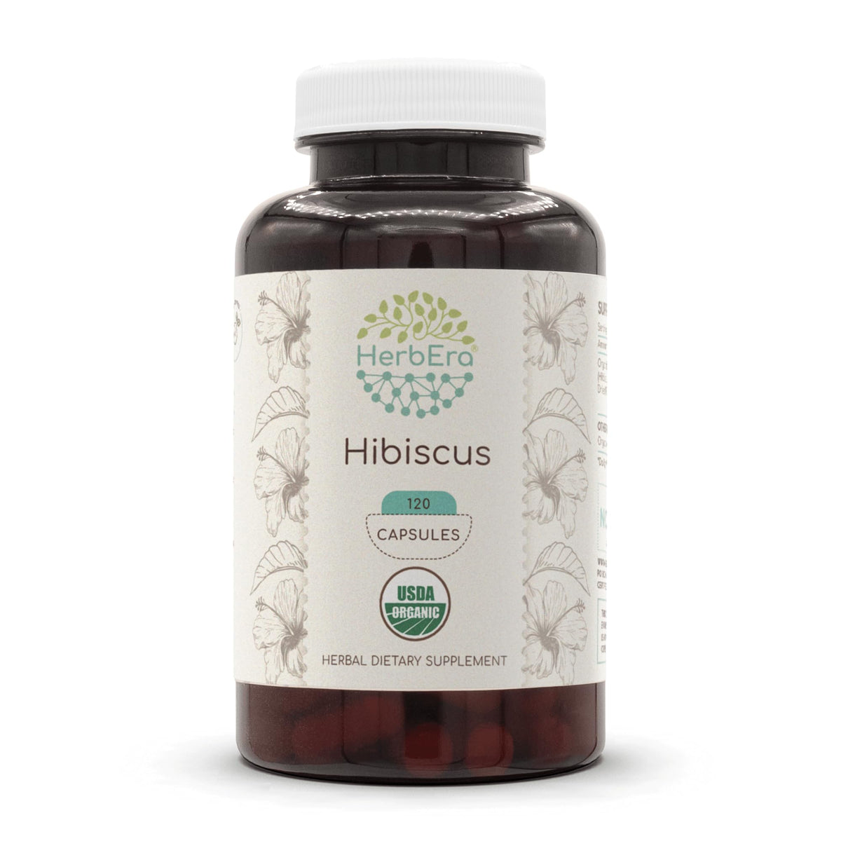 HerbEra Hibiscus capsules bottle for daily use