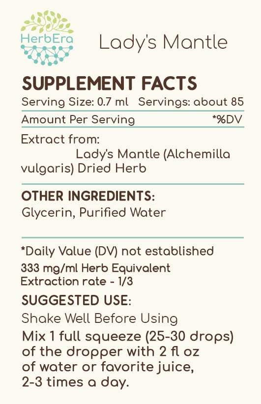 Label close-up highlights glycerin base for alcohol-free tincture