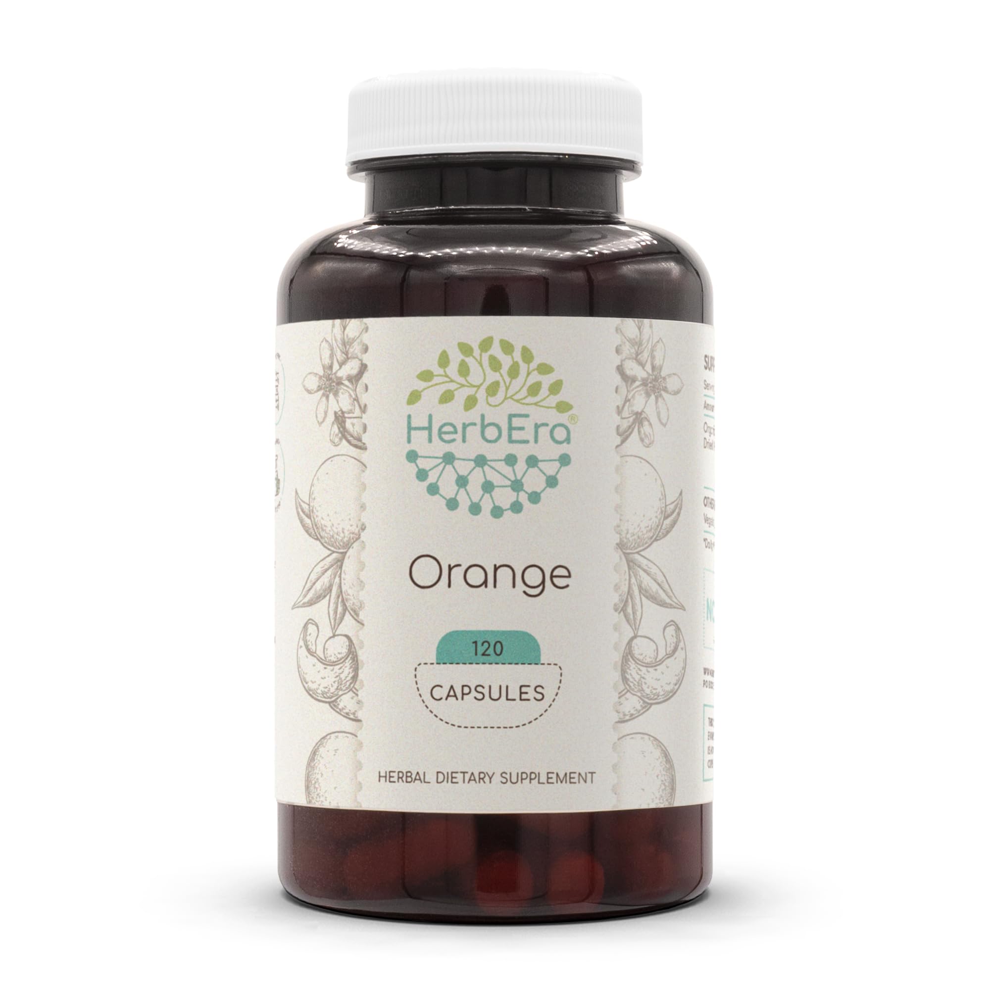 HerbEra Orange 120 capsules bottle shows premium packaging for daily wellness support