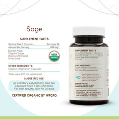 HerbEra Sage dried leaf bottle on shelf with label