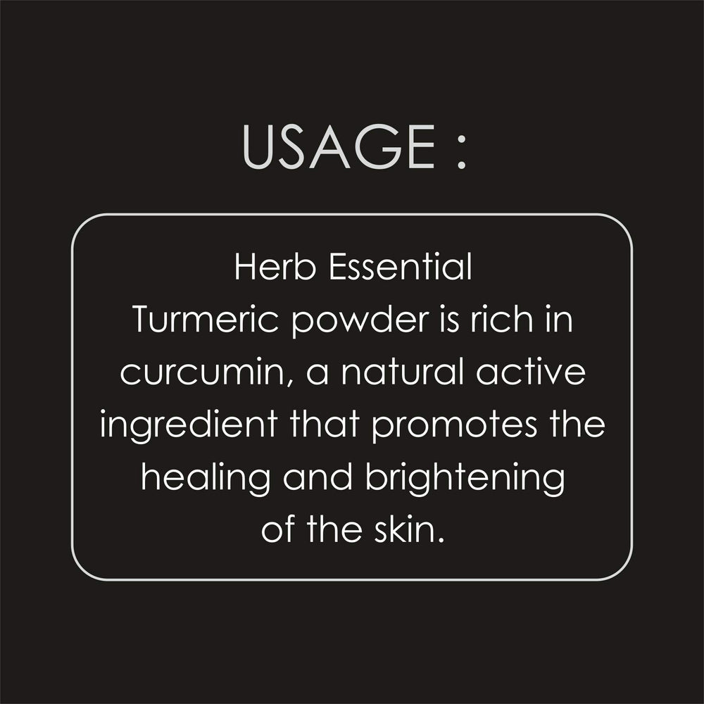 Herb Essential turmeric powder in drink scene suggests golden, flavorful blends.