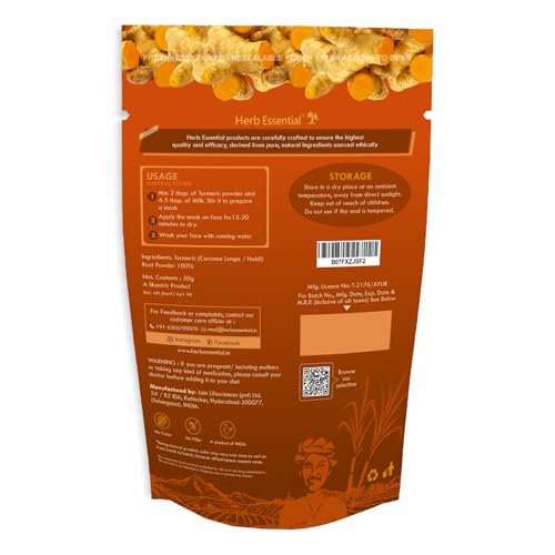 Herb Essential turmeric roots closeup shows premium quality for vibrant dishes.