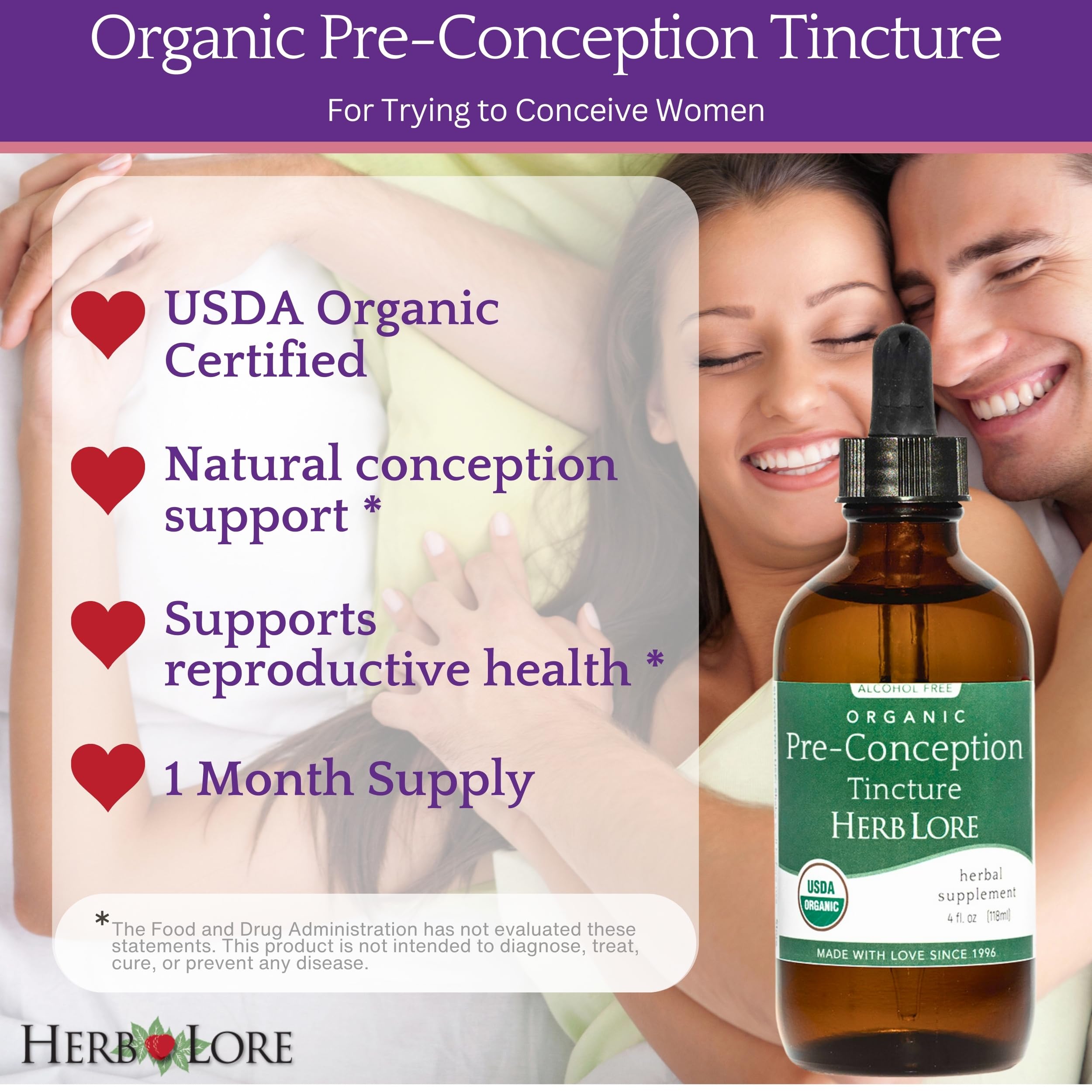 Herb Lore liquid-form dosing bottle designed for busy lifestyles.