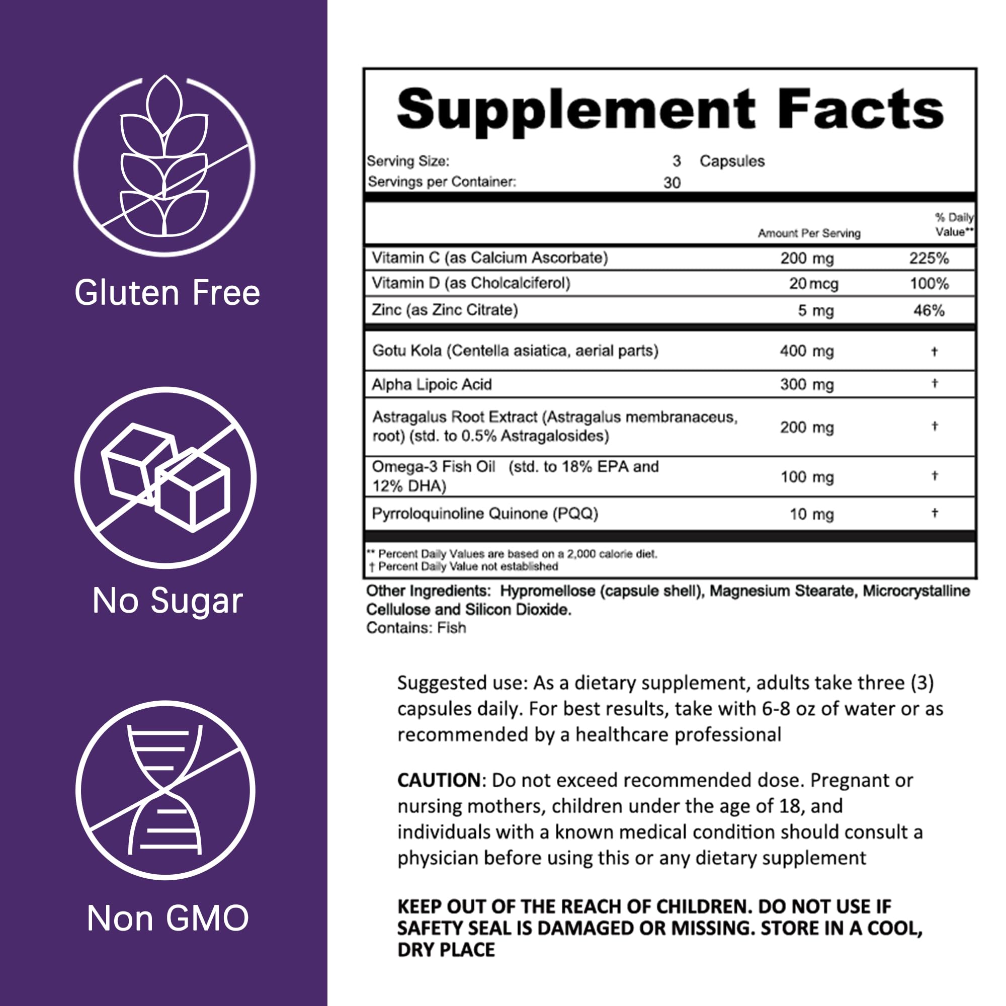 HERB PURE Brain support package for daily use in a routine.