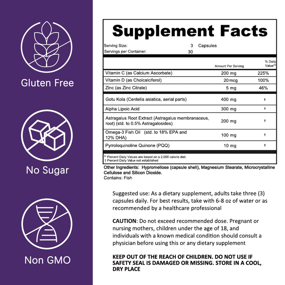 HERB PURE Brain support package for daily use in a routine.