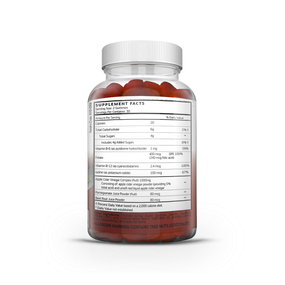 Herba Heal USA-made label on bottle emphasizing vegan keto accessibility