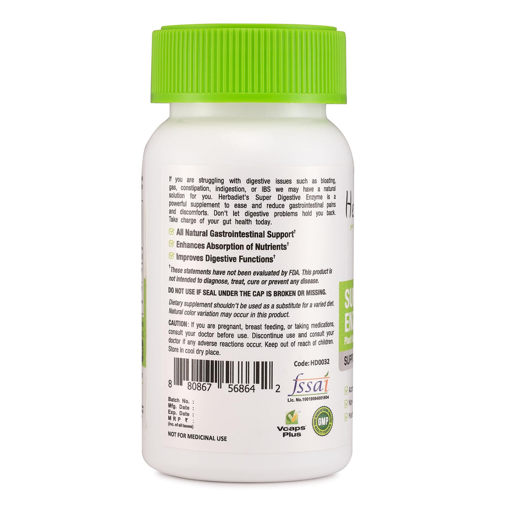 Herbadiet Bromelain Papain source image highlighting pineapple and papaya enzymes.