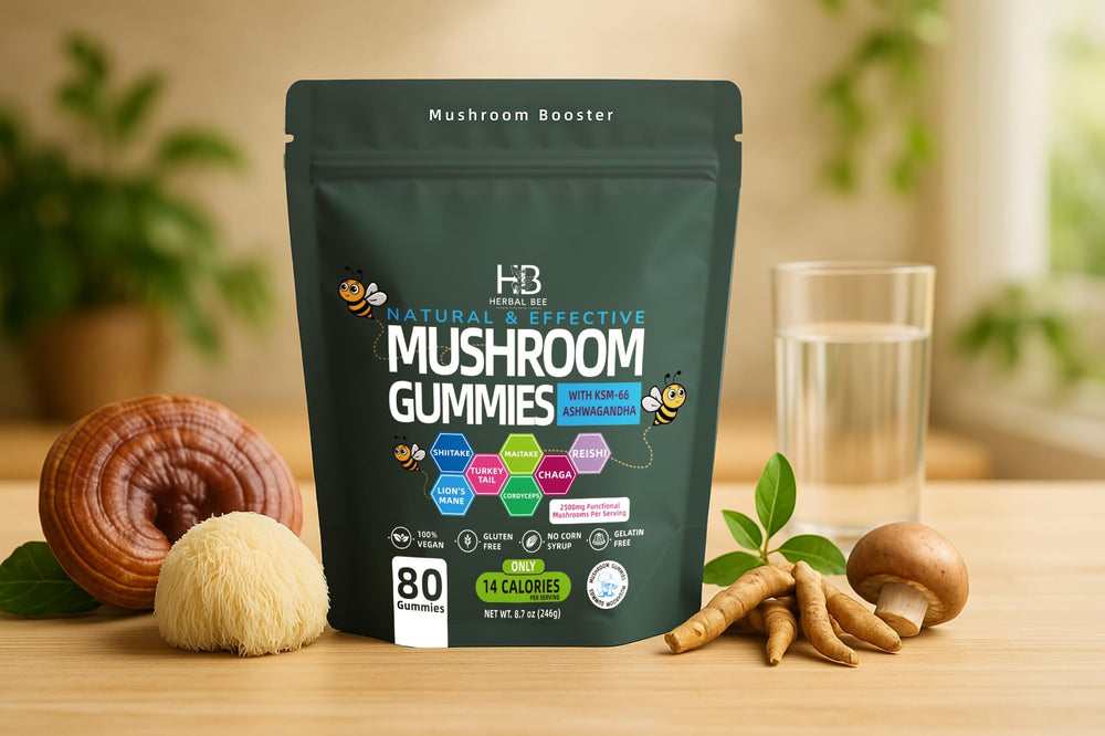 Herbal Bee daily routine with two gummies.
