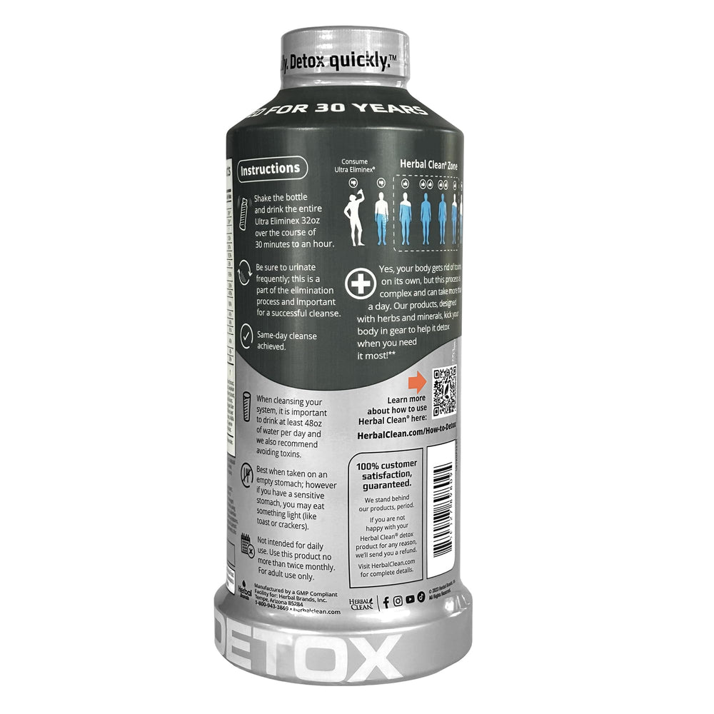 Herbal Clean bottle label milk-thistle highlights herbal wellness components