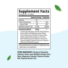 Close-up of Herbal Clean QTabs tablets in compact design