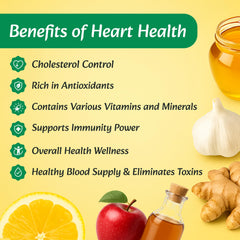 HERBAL DAILY Heart Health garlic juice splash for immune support and blood vessels