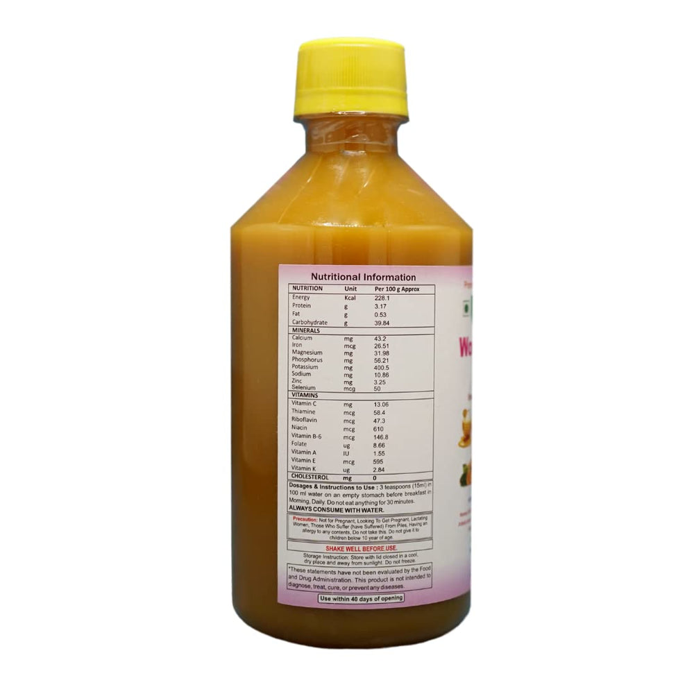HERBAL DAILY syrup bottle beside a glass, ready to enjoy as part of a routine.