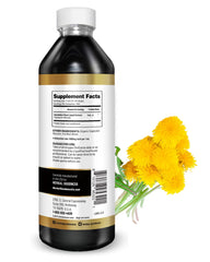 Herbal Goodness Dandelion Root Extract label detail confirms organic, vegan, gluten-free qualities.