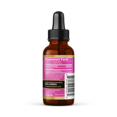 Herbal Goodness Female Support bottle pour illustrating easy daily dosing