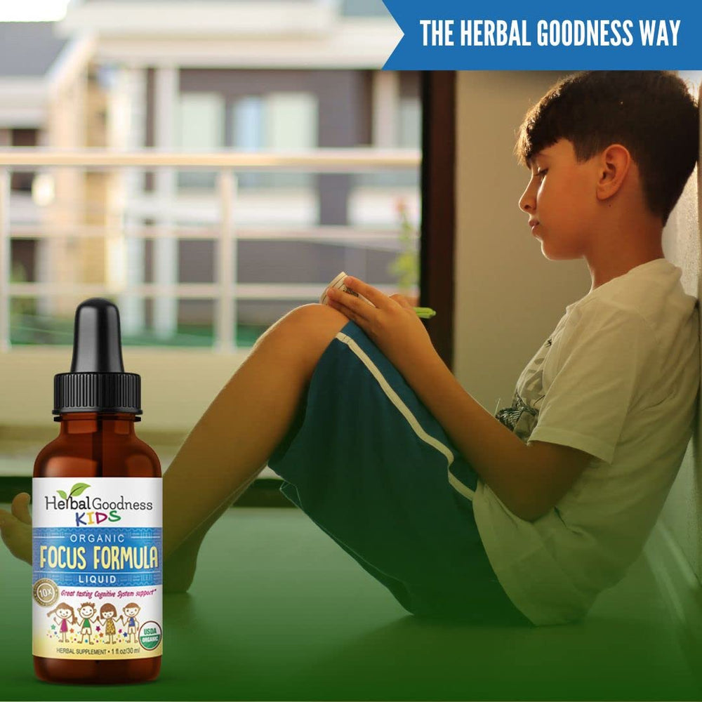 Ingredients of Herbal Goodness Kids Focus include Moringa and Ashwagandha