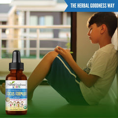 Ingredients of Herbal Goodness Kids Focus include Moringa and Ashwagandha