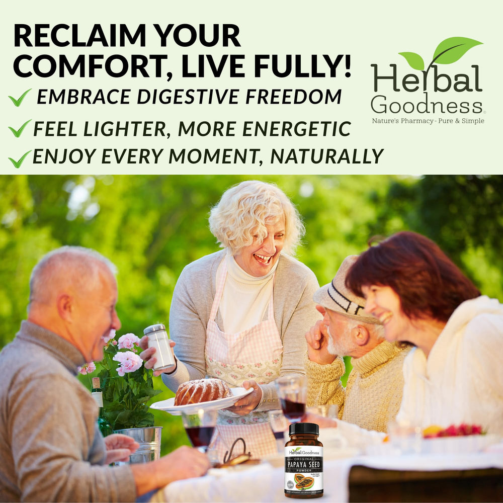 Herbal Goodness Papaya Seeds Capsules vegan friendly and gluten free wellness option