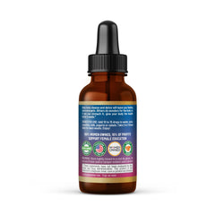 Herbal Goodness Soursop Bitters Drops dropper releasing golden liquid for easy addition to water.