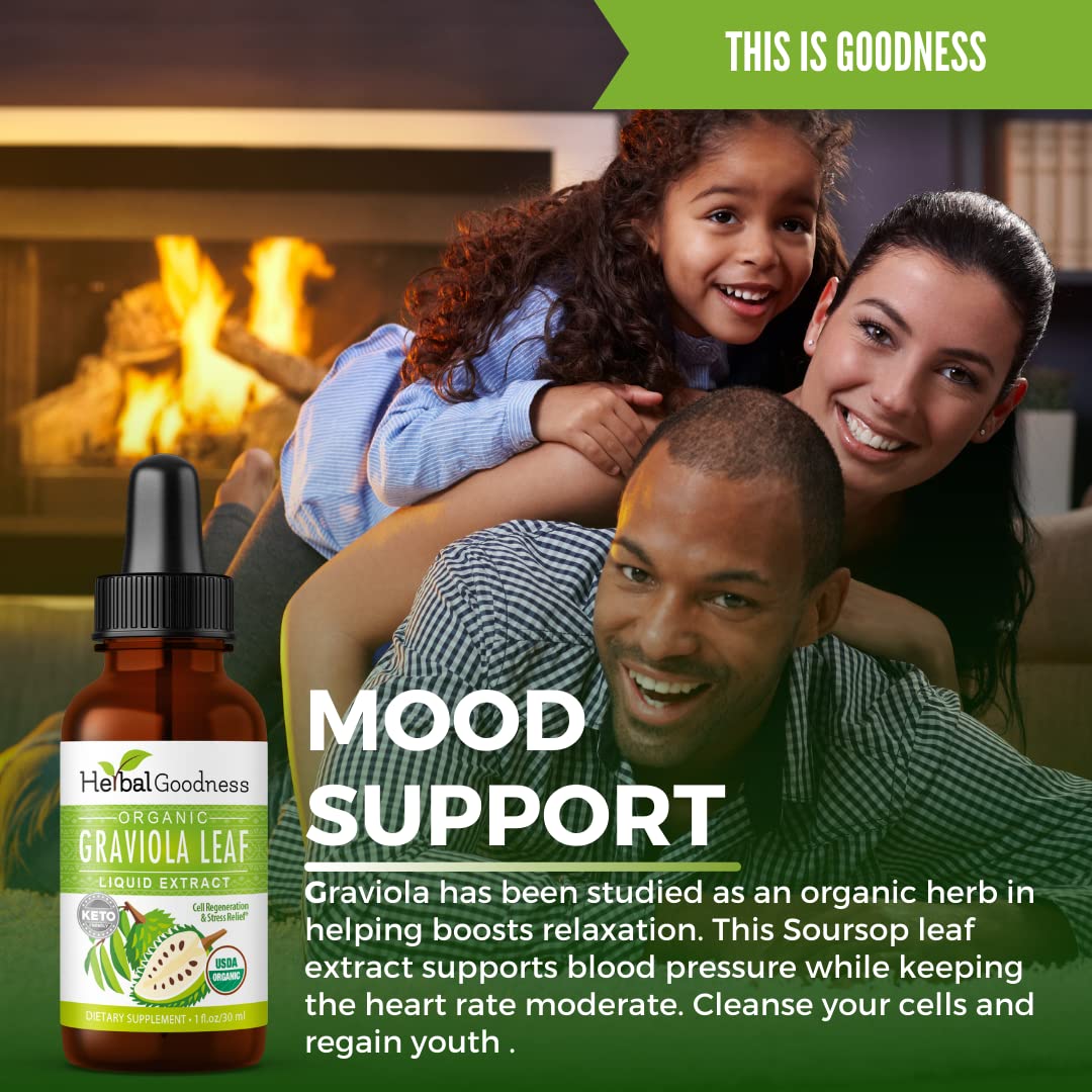 Herbal Goodness soursop tincture mixed in water for immunity support