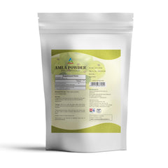 Herbal Hills Amla Powder packaging with scoop demonstrates convenient daily use