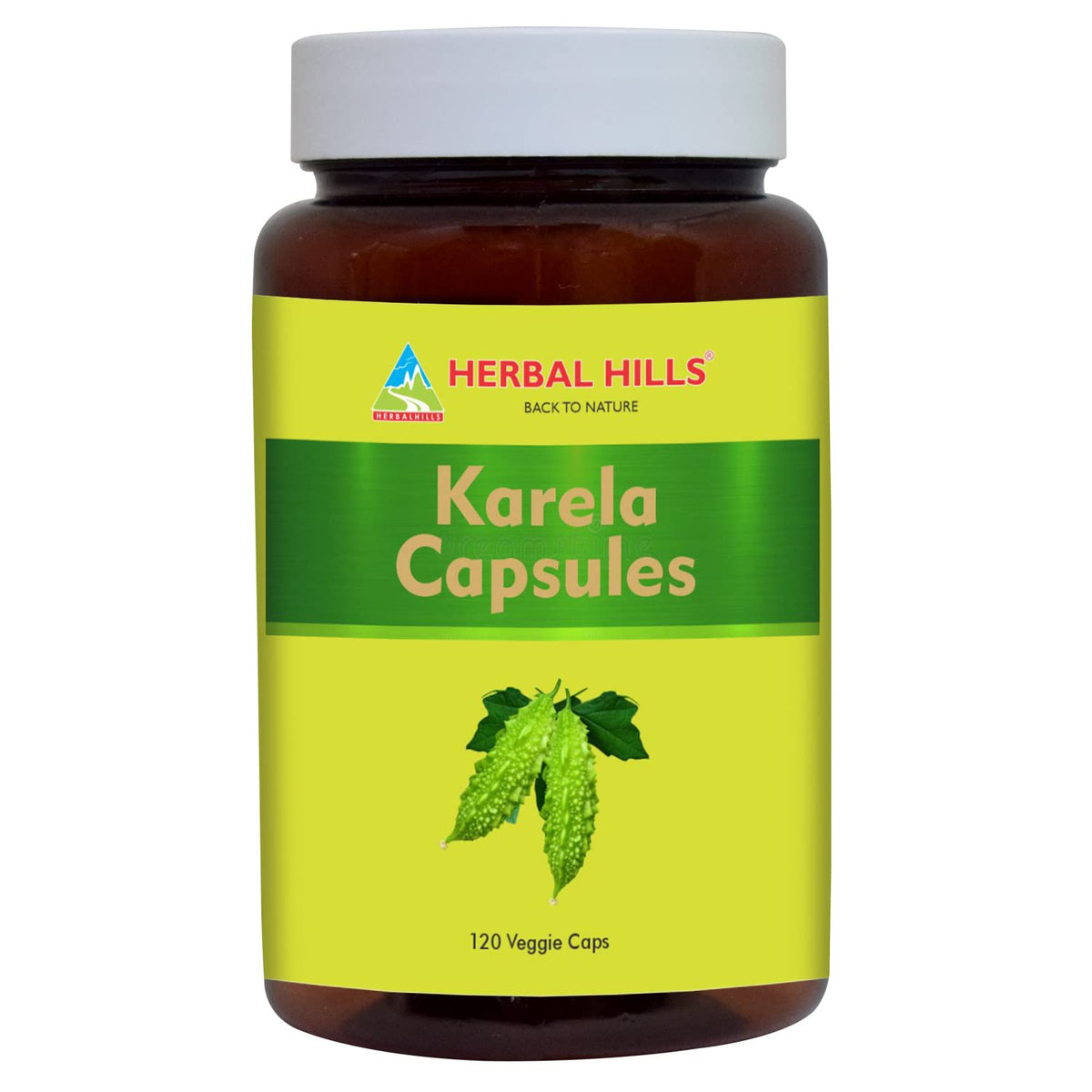 HERBAL HILLS Bitter Melon capsules bottle for daily wellness support