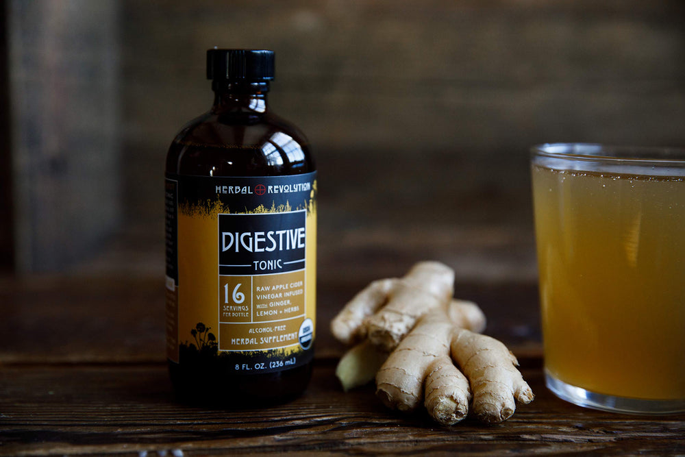 Herbal Revolution Digestive Tonic with honey accents and aroma