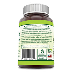 Herbal Secrets made in USA label emphasizes quality, gluten-free and non-GMO promise.