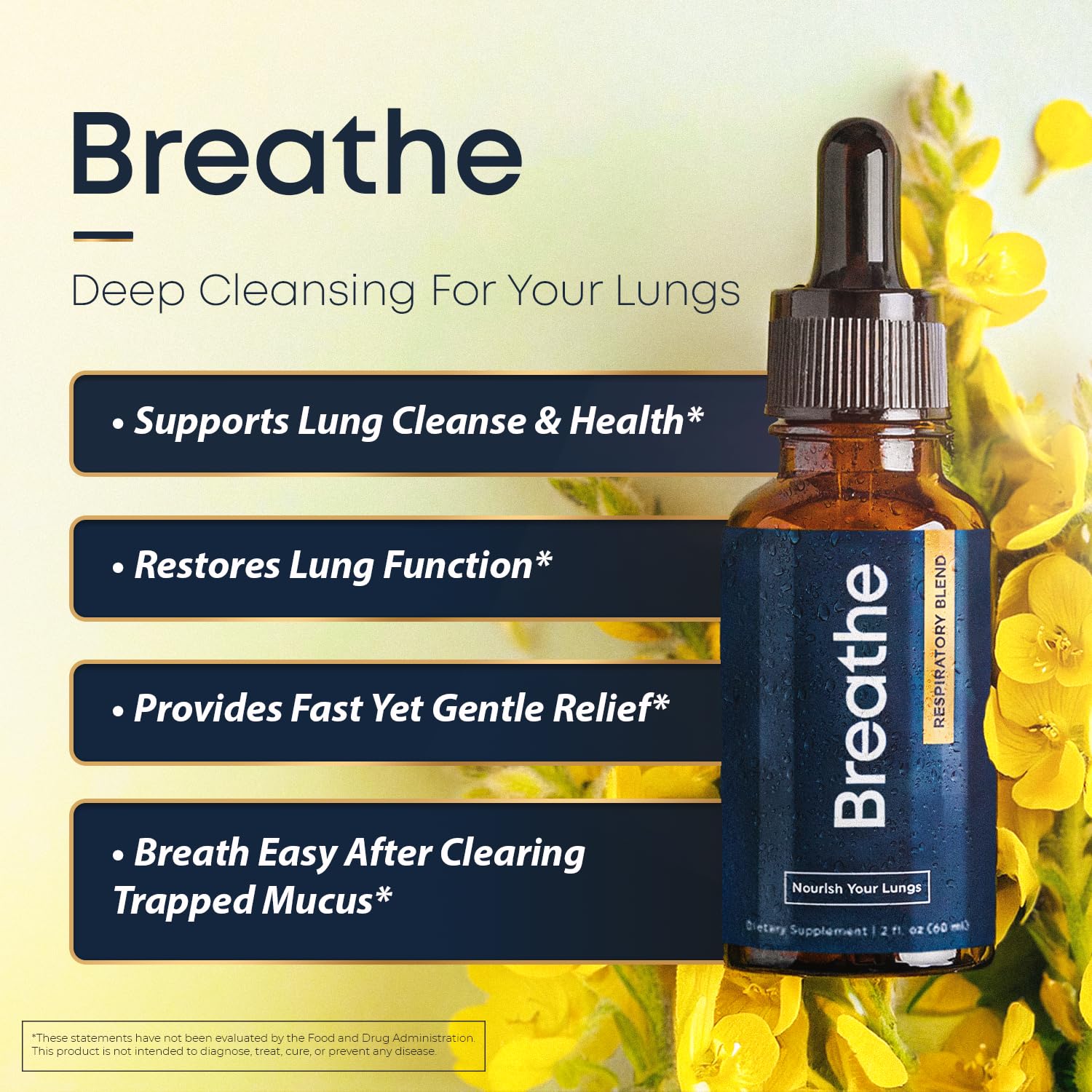 Herbal Tea Therapy Breathe box packaging highlights eco-friendly design for convenient shelf presence.
