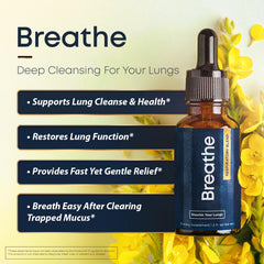 Herbal Tea Therapy Breathe box packaging highlights eco-friendly design for convenient shelf presence.