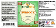 Herbal Terra Burdock glycerite pour image, convenient dosing for flexible herb use.