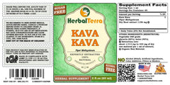 Herbal Terra Kava Kava glycerite dropper, precise dosing for convenient use.