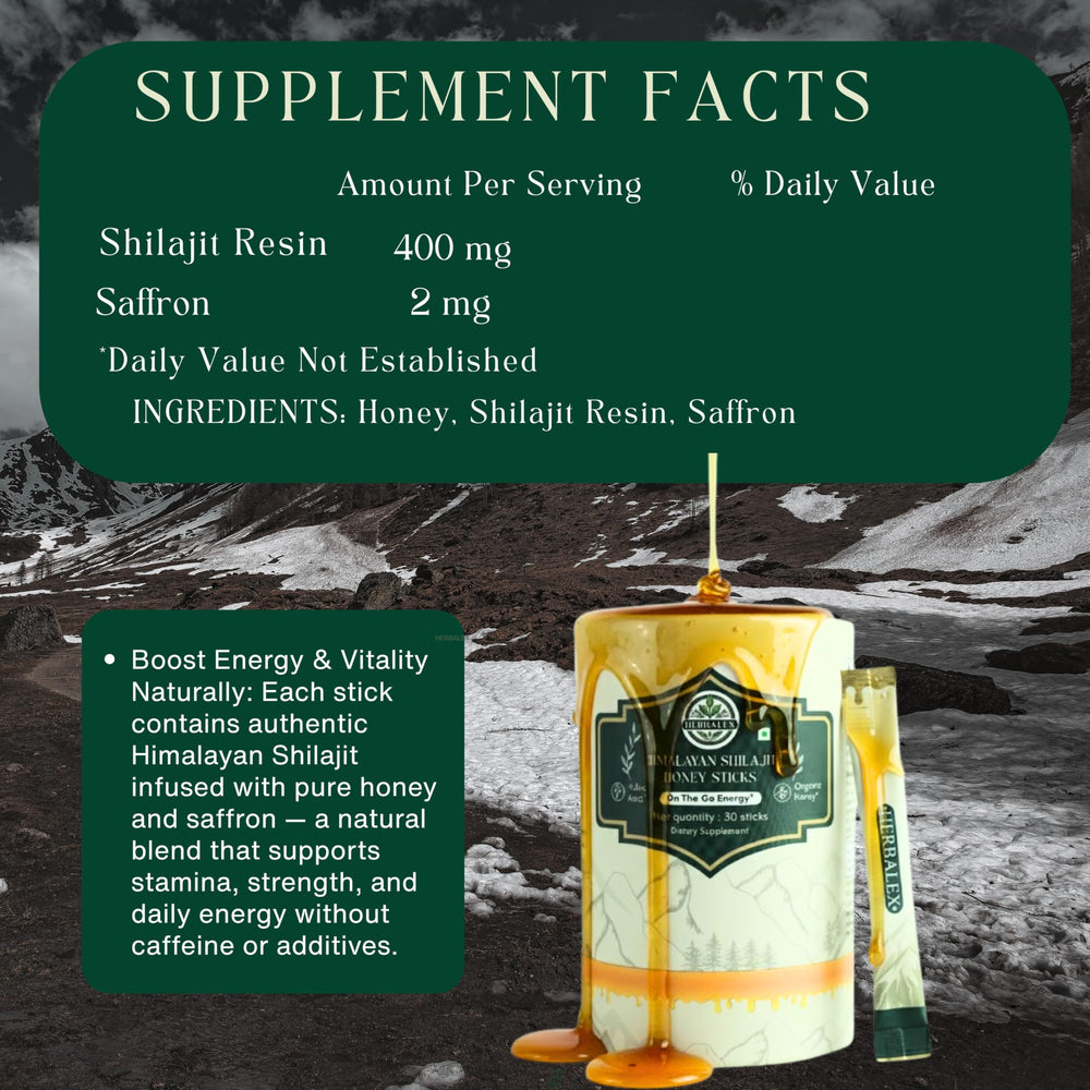 Herbalex Himalayan Shilajit Sticks saffron close-up: aromatic notes for vitality.