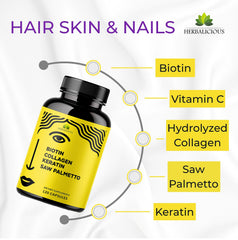 Herbalicious daily-use ritual image for skin and hair care.