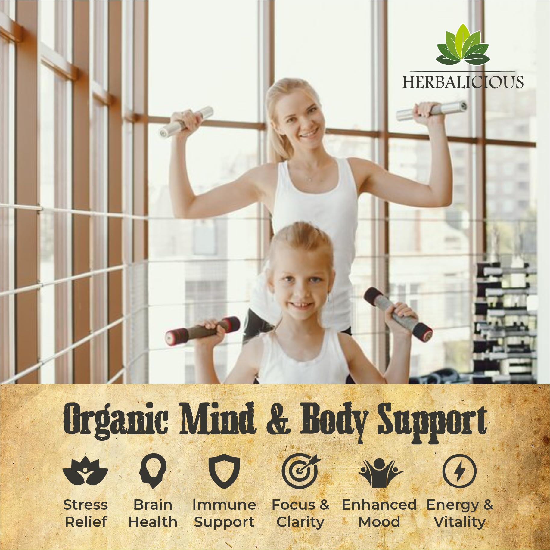 HERBALICIOUS Lion’s Mane capsules, easy daily use for steady focus