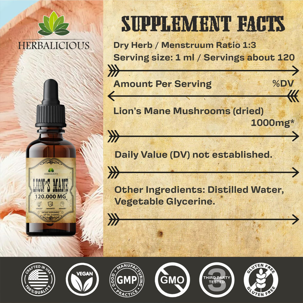 HERBALICIOUS Made in USA label, strict quality standards