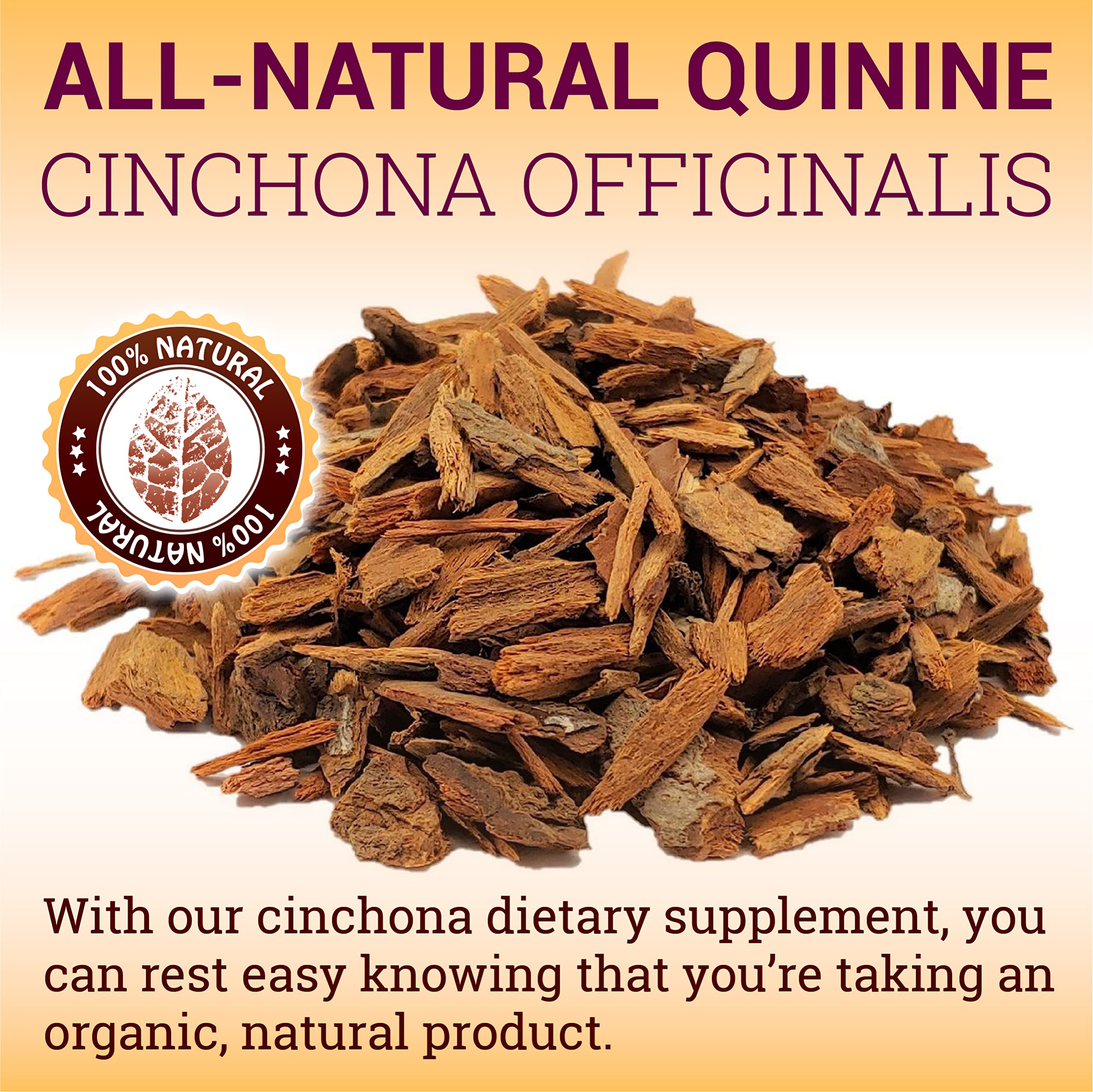 HERBALICIOUS Quinine Capsules in hand conveys accessibility and natural ingredient benefits.