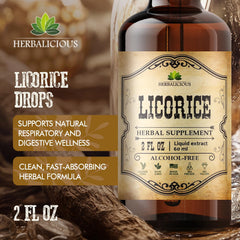 HERBALICIOUS vegan non-GMO label indicating clean dietary compatibility.